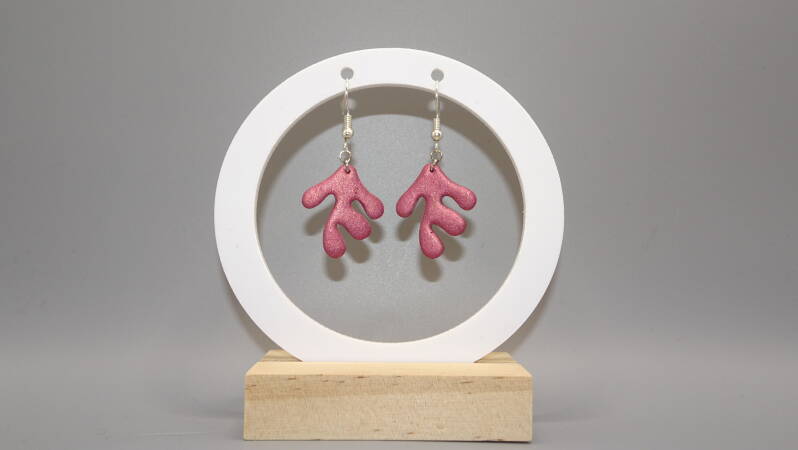 Matira Earrings - Dark Pink