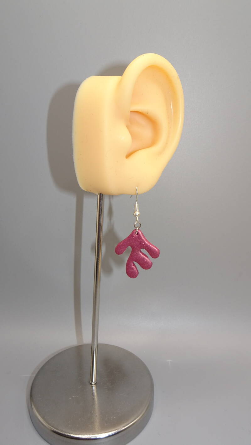 Matira Earrings - Dark Pink