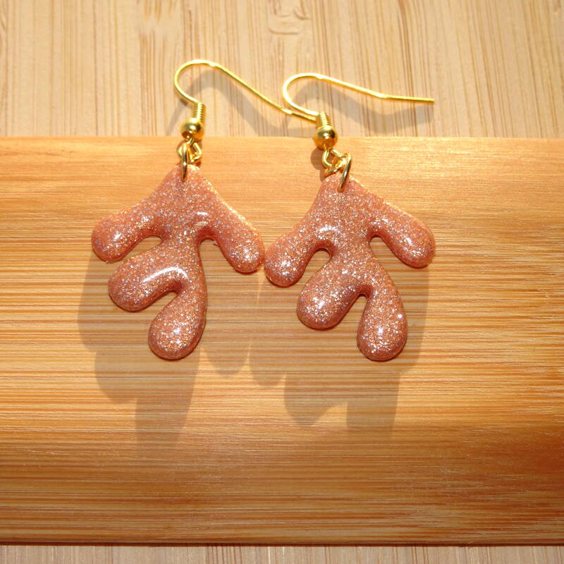 Matira Earrings - Orange-Pink