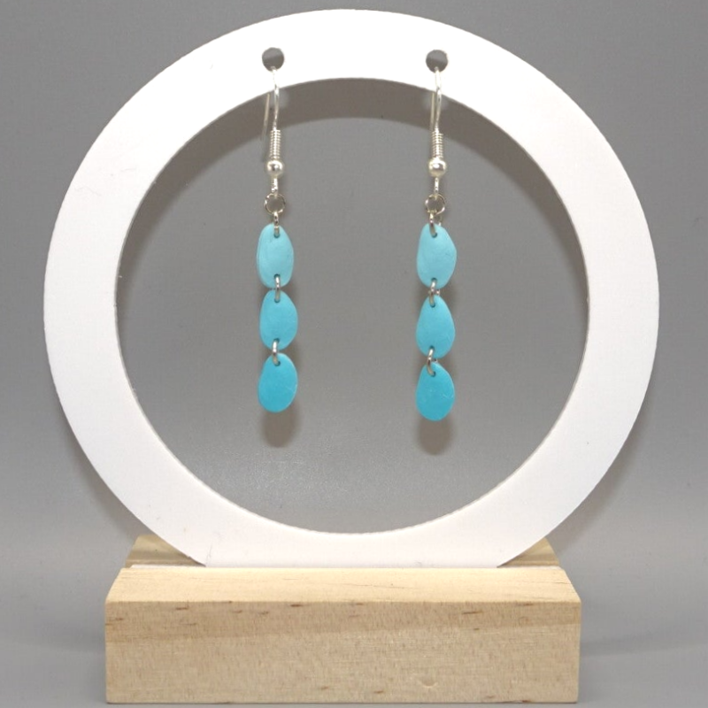 Boucles d'oreilles Maresclé Bleu — Bleu