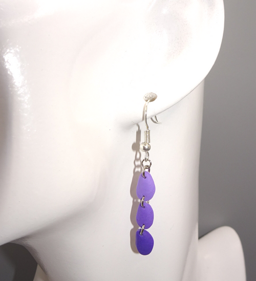 Boucles d'oreilles Maresclé  - Violet / mauve — Mauve