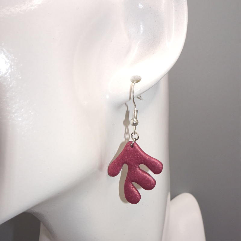 Matira Earrings - Dark Pink