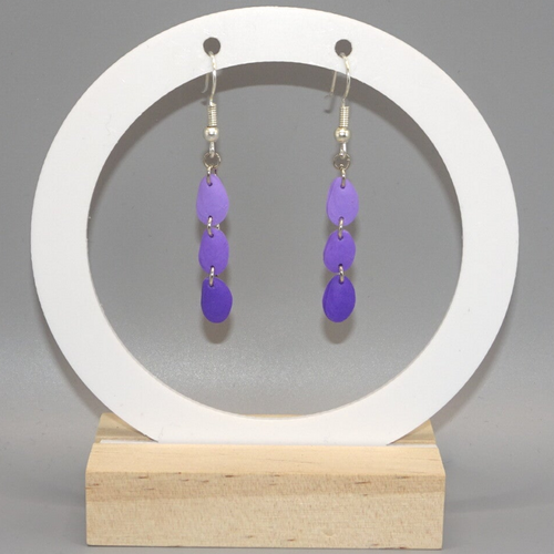 Boucles d'oreilles Maresclé  - Violet / mauve — Mauve