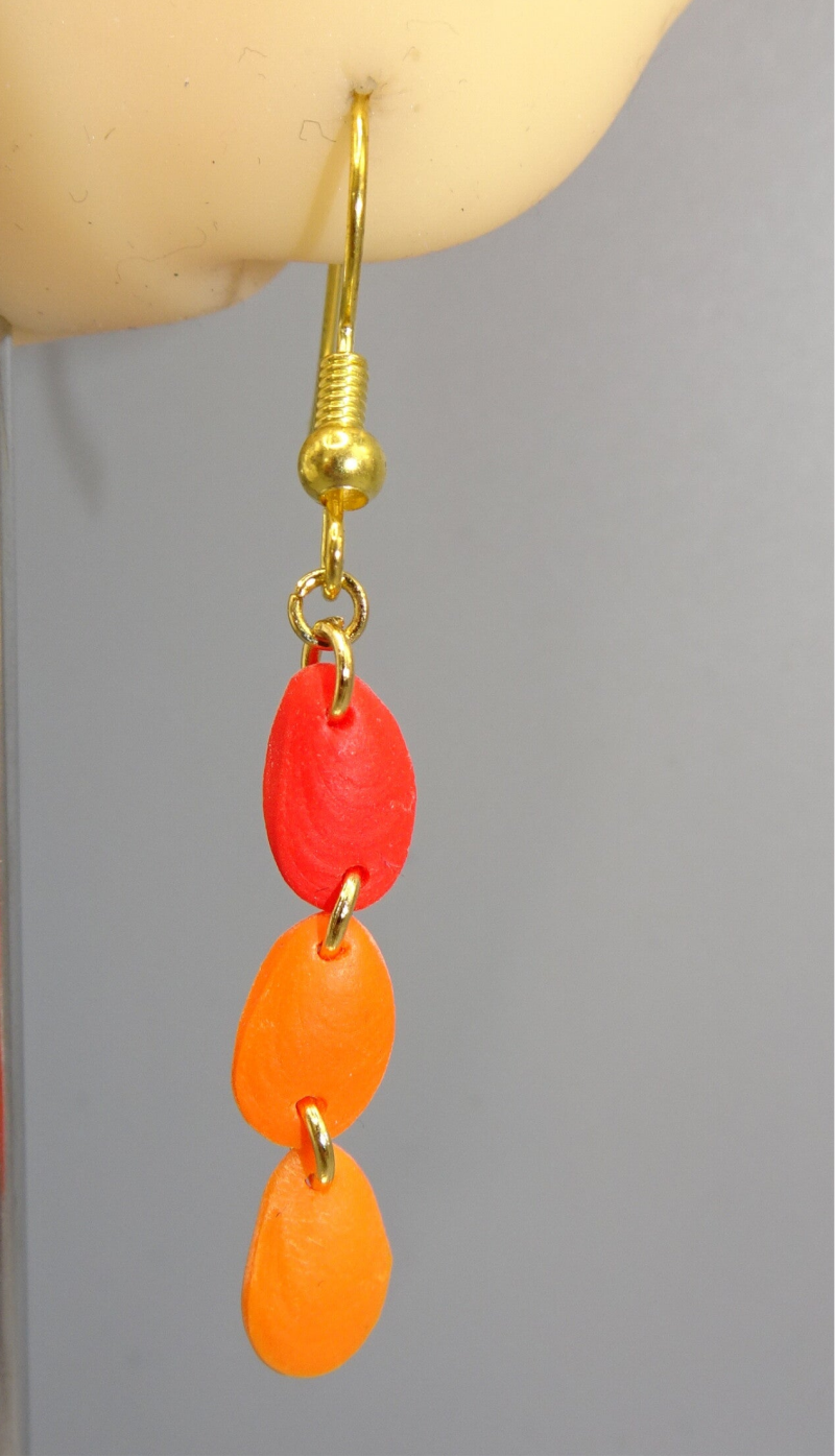 Maresclé Earrings - Red / Orange — Orange