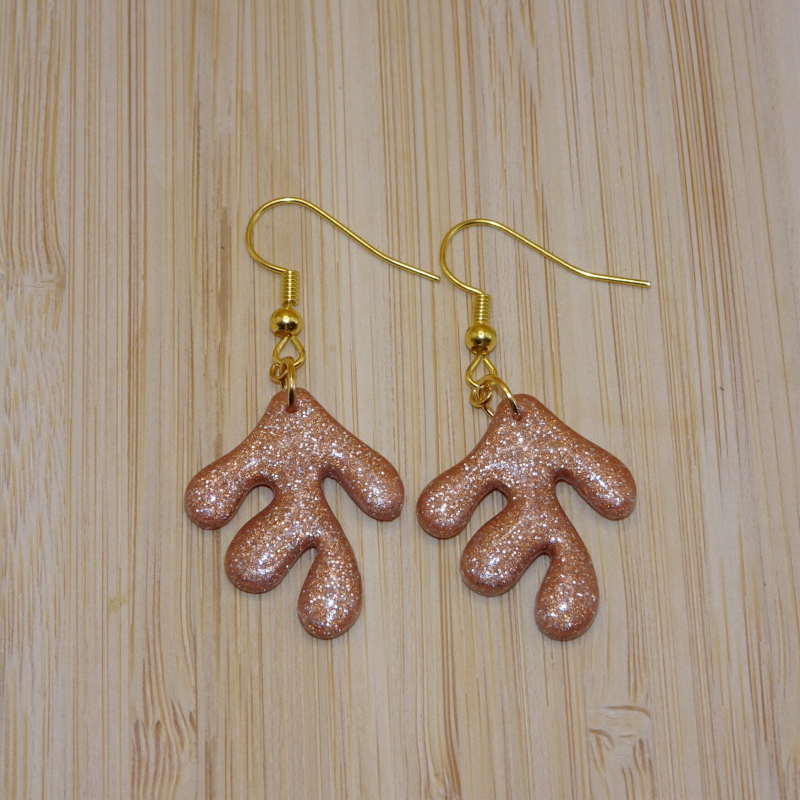 Matira Earrings - Orange-Pink