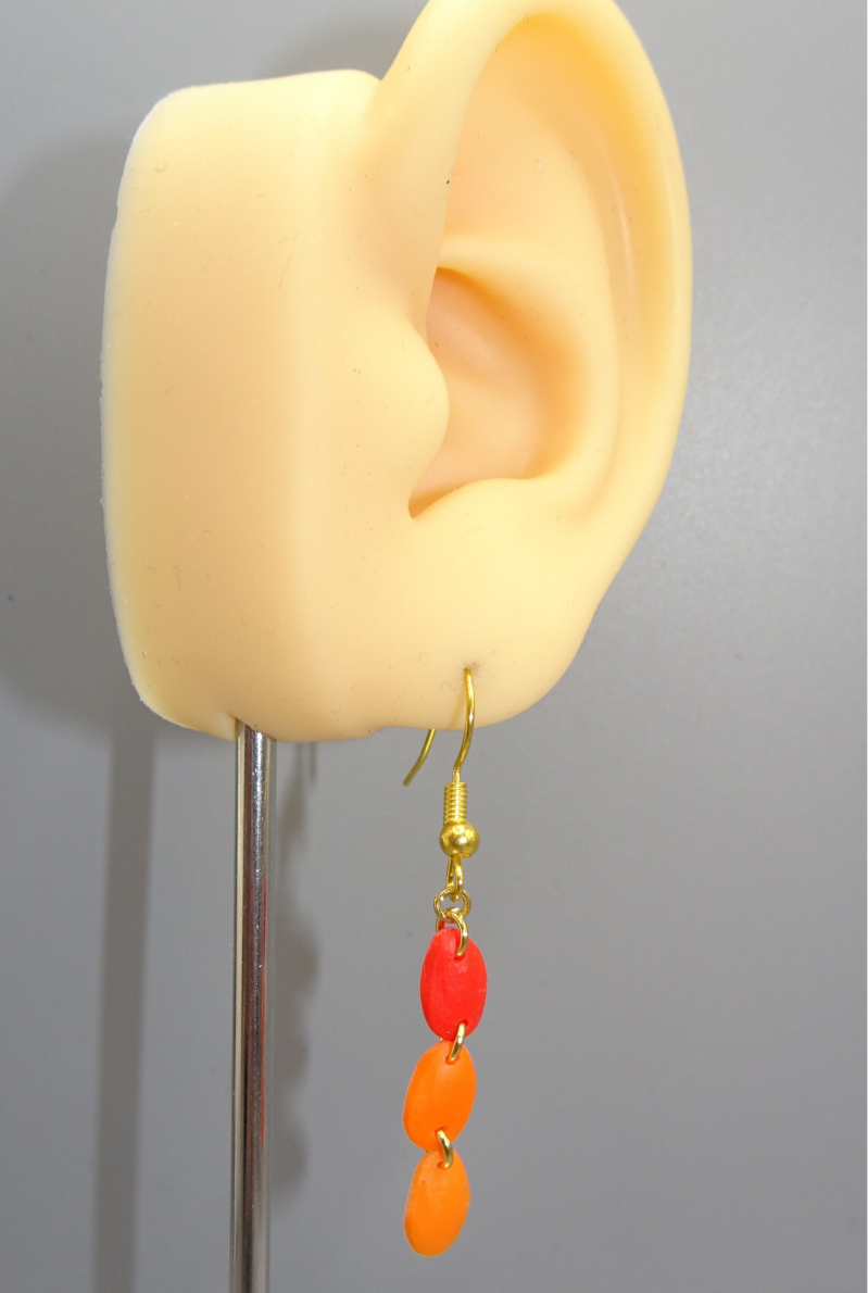 Maresclé Earrings - Red / Orange — Orange
