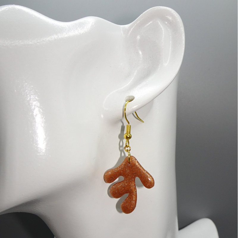 Matira Earrings - Orange-Pink