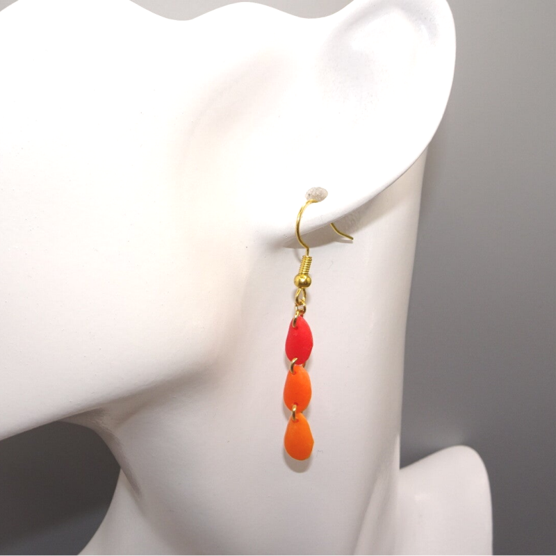Maresclé Earrings - Red / Orange — Orange
