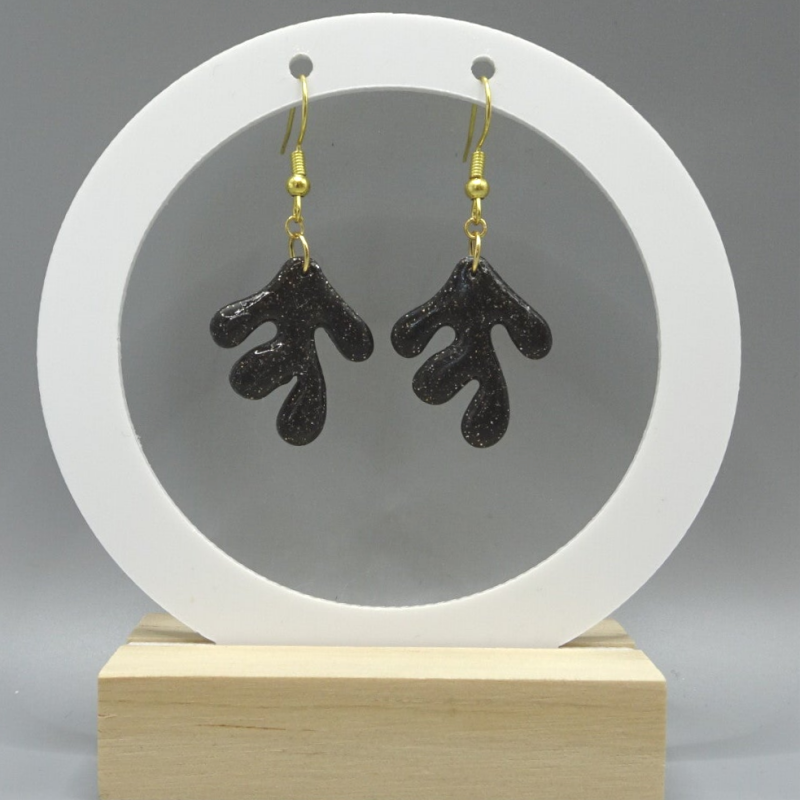 Boucles d'oreilles Matira - Noir