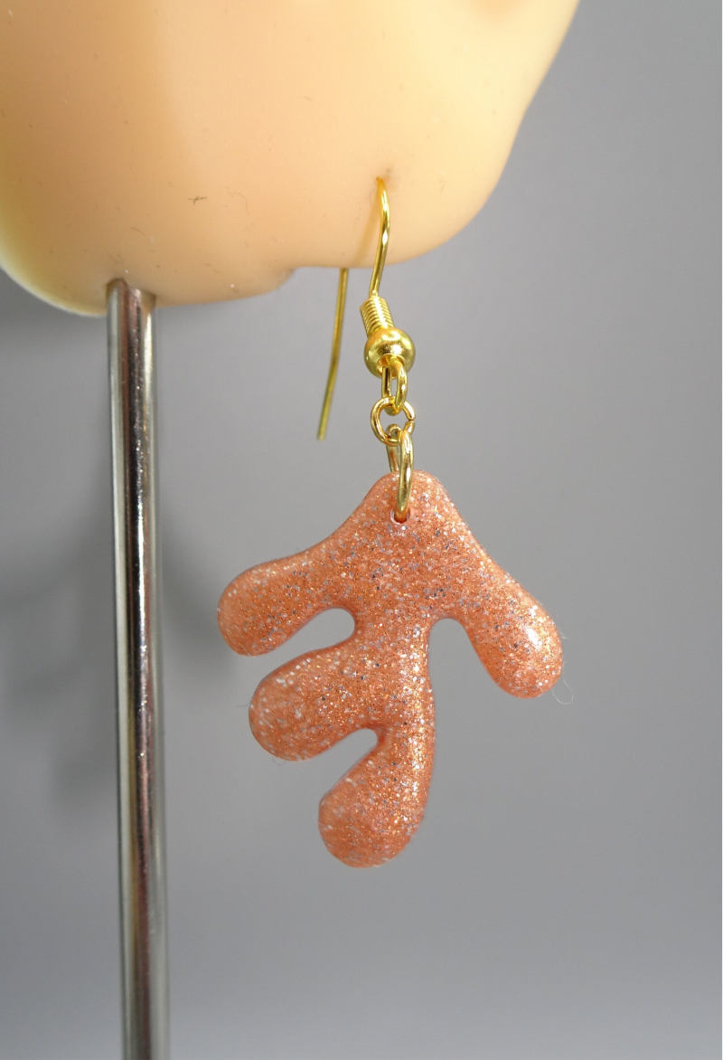 Matira Earrings - Orange-Pink