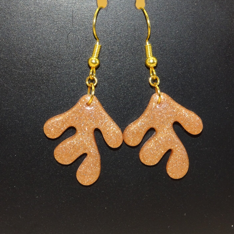 Matira Earrings - Orange-Pink