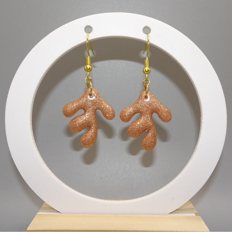 Matira Earrings - Orange-Pink