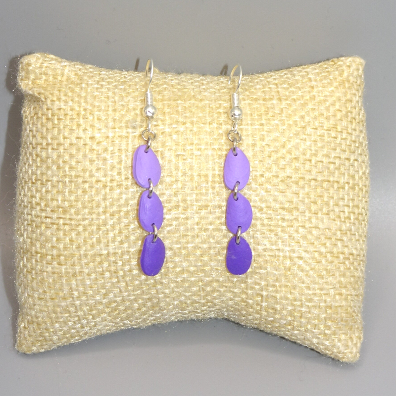 Boucles d'oreilles Maresclé  - Violet / mauve — Mauve
