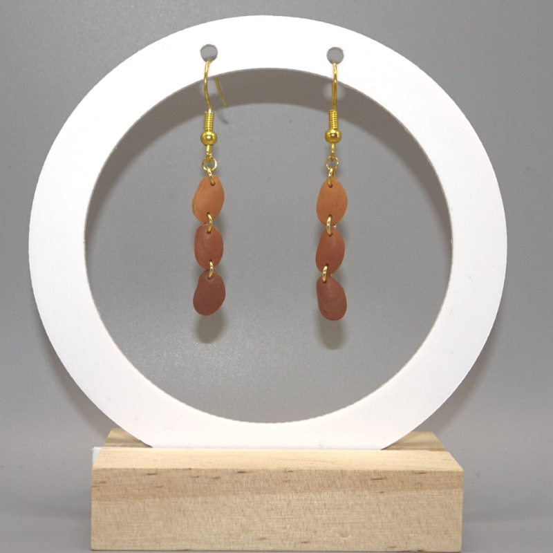 Boucles d'oreilles Maresclé - Marron — Marron