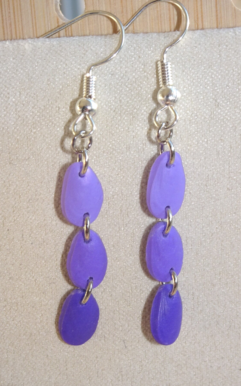 Boucles d'oreilles Maresclé  - Violet / mauve — Mauve