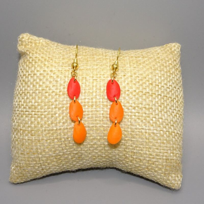 Maresclé Earrings - Red / Orange — Orange